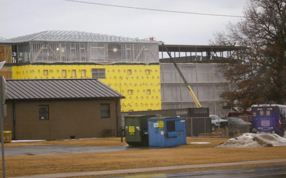 Fort McCoy’s East Barracks Project more than 25 percent complete; framing, sheeting continues as March 2025 begins