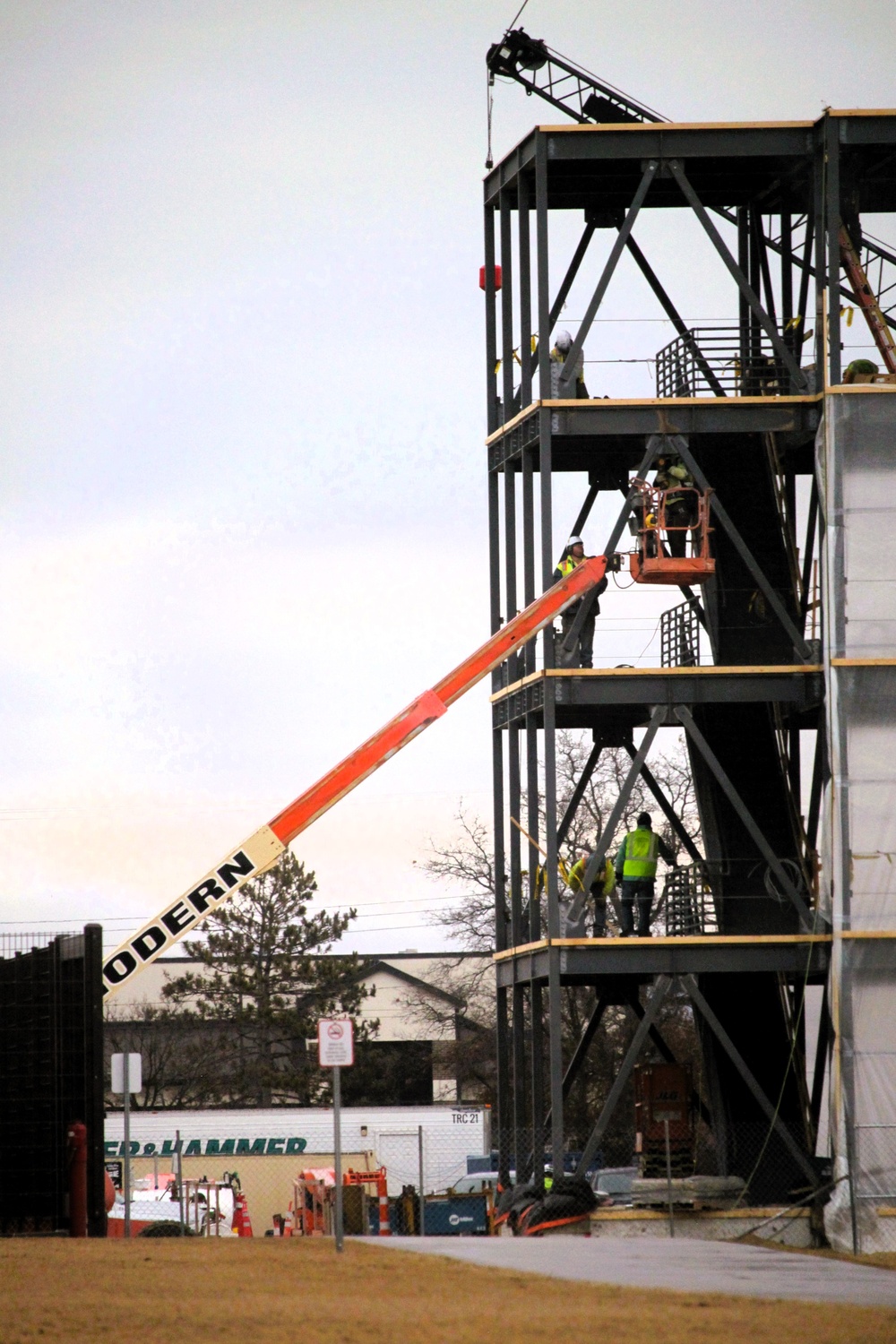 Fort McCoy’s East Barracks Project more than 25 percent complete; framing, sheeting continues as March 2025 begins