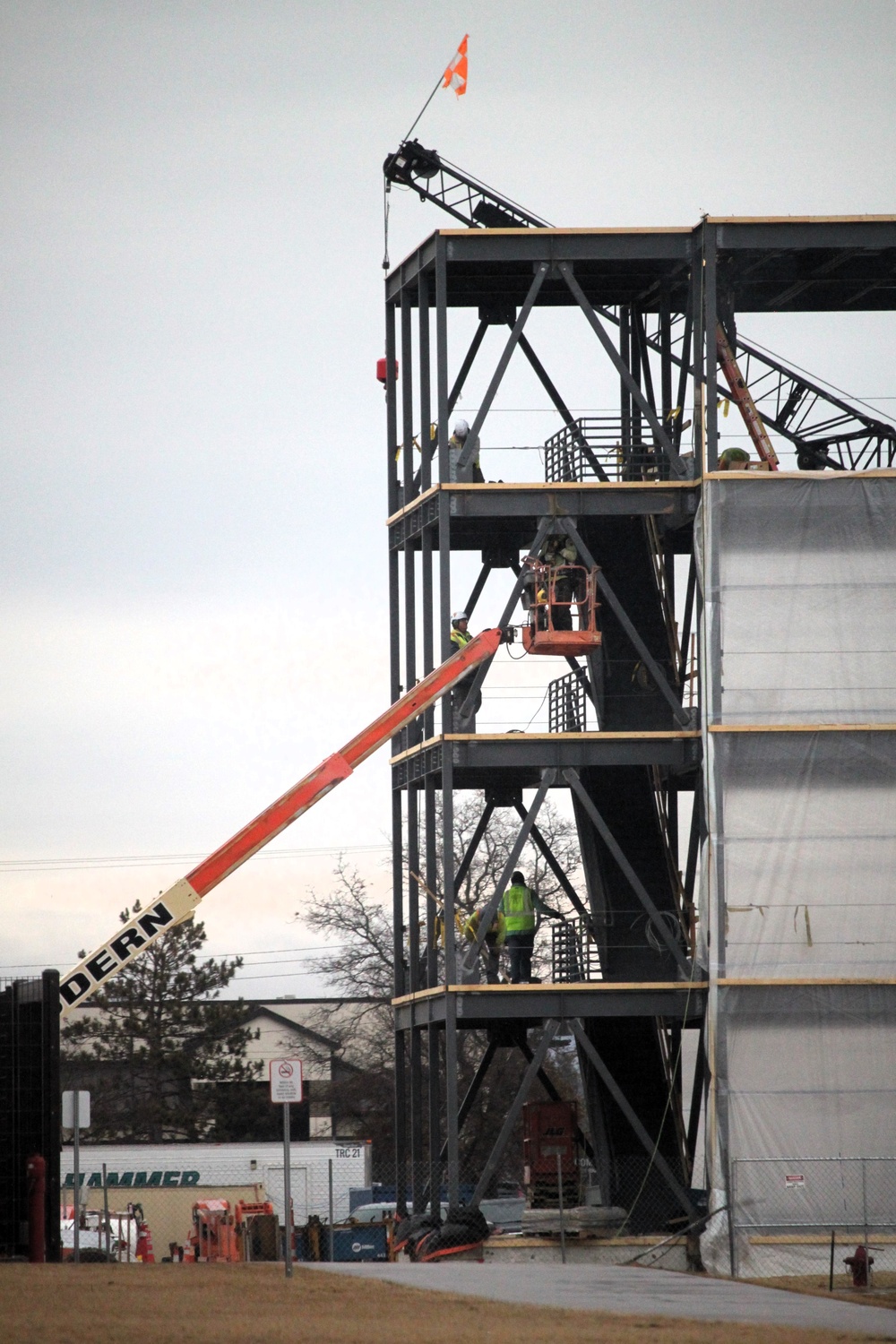 Fort McCoy’s East Barracks Project more than 25 percent complete; framing, sheeting continues as March 2025 begins