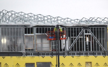 Fort McCoy’s East Barracks Project more than 25 percent complete; framing, sheeting continues as March 2025 begins