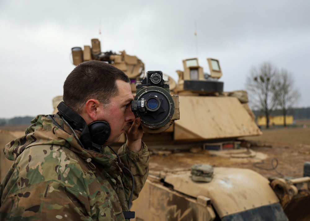 M1 Abrams Tanks Conduct Live Fire in Poland