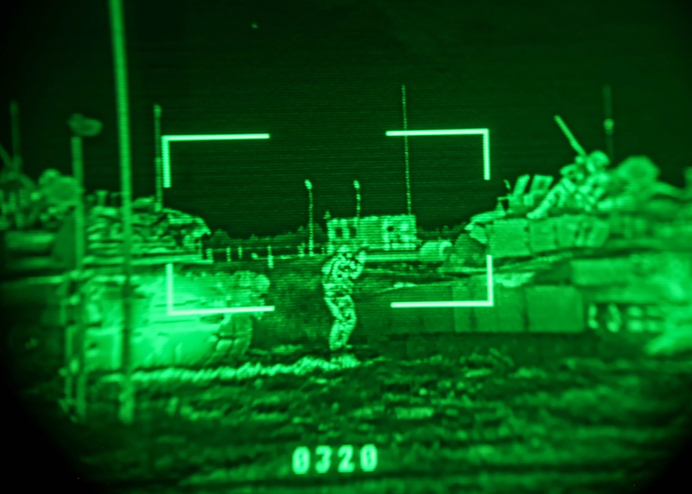 M1 Abrams Tanks Conduct Live Fire in Poland