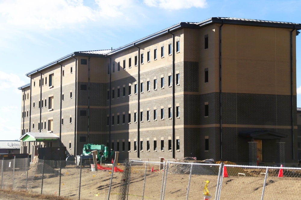 February 2025 barracks construction operations for South Barracks Project at Fort McCoy