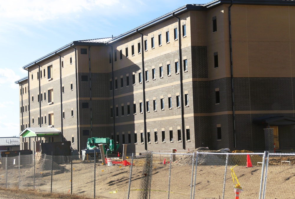 February 2025 barracks construction operations for South Barracks Project at Fort McCoy