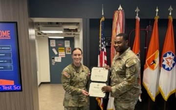 Reenlistment of SGT Darrel Blount
