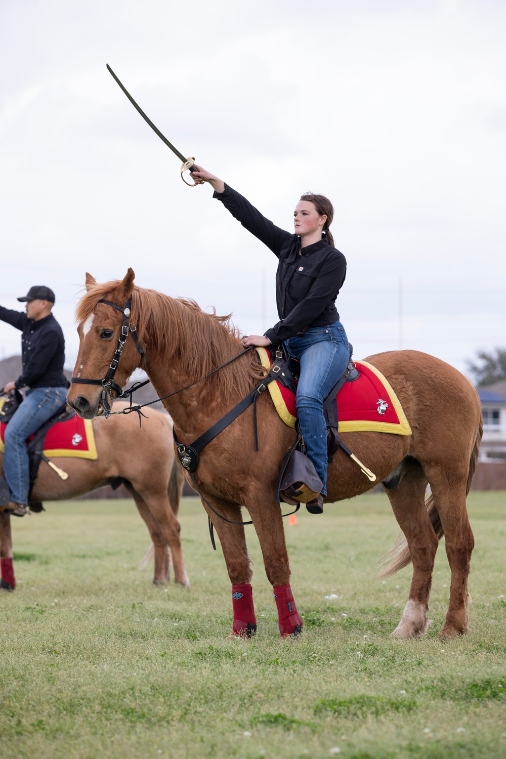 Marine units visit Alief Taylor High School