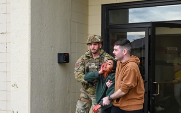 Malmstrom Airmen train active shooter response during Grizzly Rampart exercise