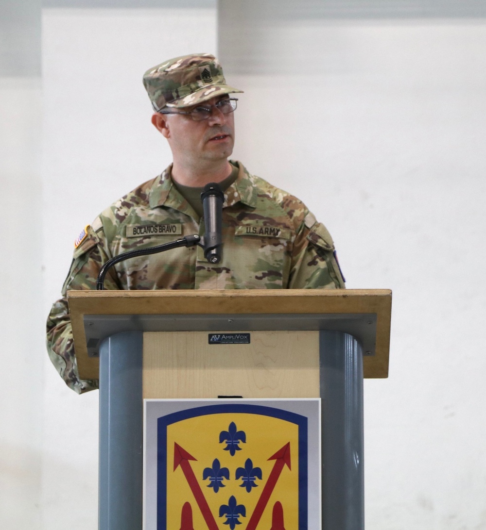 Echo Company, 5th Battalion, 4th Air Defense Artillery Regiment Assumption of Responsibility.