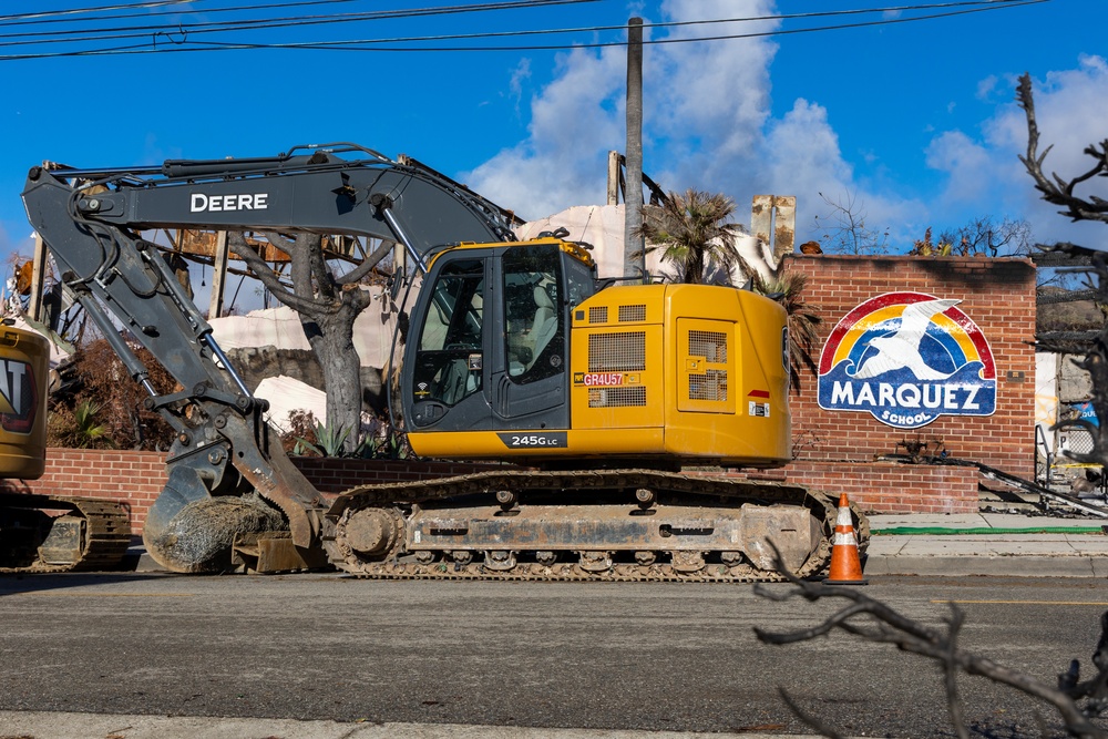 Heavy Equipment Begins Debris Removal