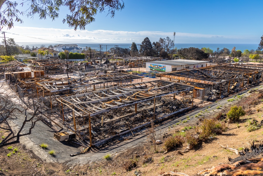 Extensive Wildfire Damage at Marquez Elementary