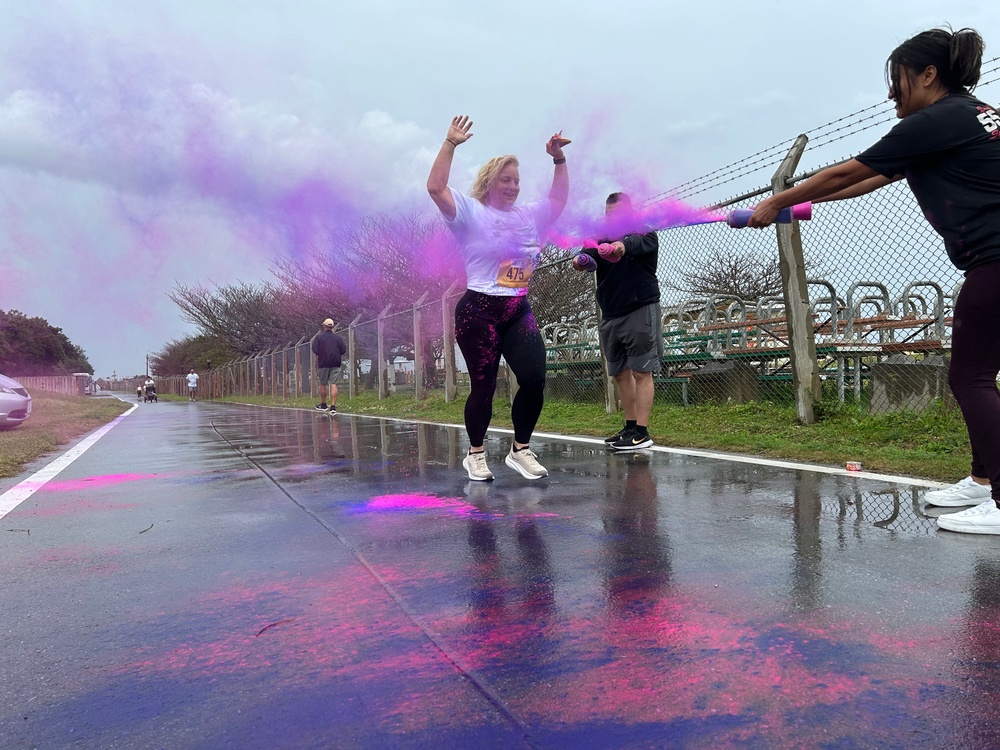 USAG Okinawa Kicks Off AER Campaign in the Rain