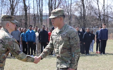 Honor graduates receive coins