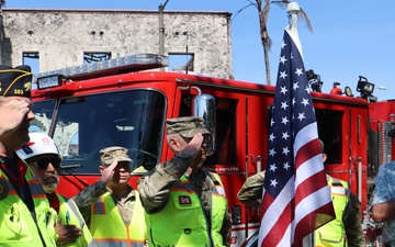 Flag planting ceremony in Pacific Palisades honors wildfire recovery and community resiliency