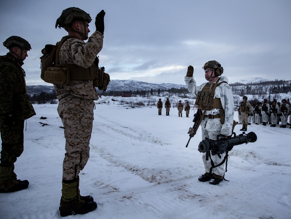 Cpl. Antonio Perales Reenlistment Ceremony