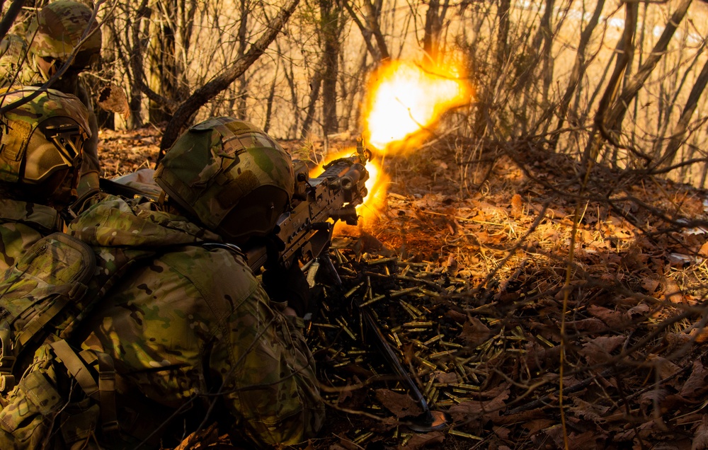 1-2 Stryker Brigade Conduct Simulated Counterattack - CALFEX 2025