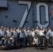 Carrier Strike Group ONE hosts Commander, U.S. Forces Korea, leaders from U.S. Naval Forces Korea and ROK Navy aboard USS Carl Vinson