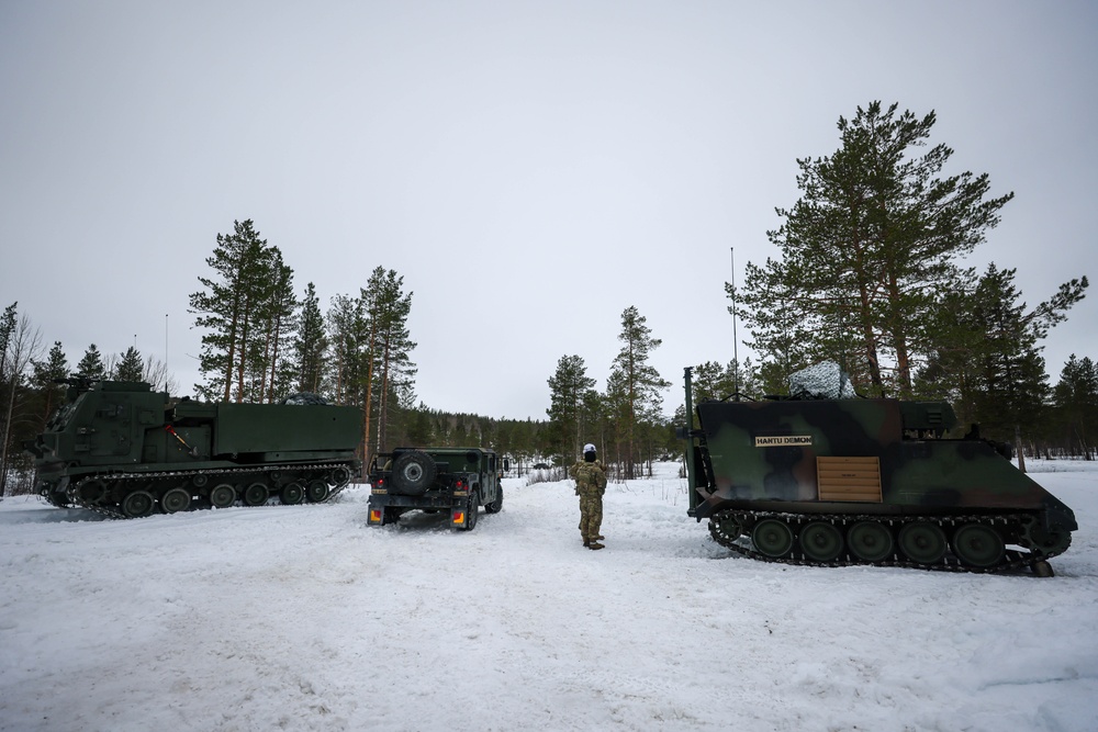 MLRS battalion conducts training with M270A2 launcher in Norway during exercise