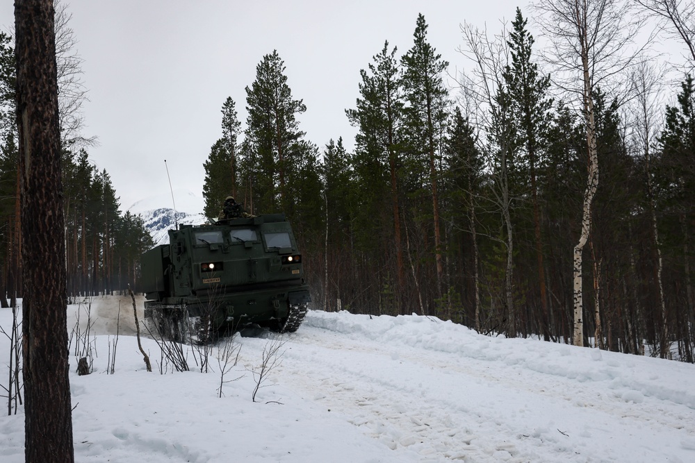 MLRS battalion conducts training with M270A2 launcher in Norway during exercise