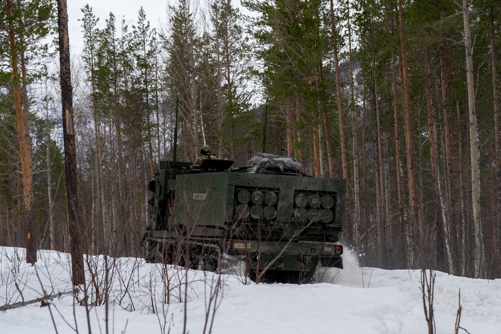 MLRS battalion conducts platoon level fires training in Norway during exercise