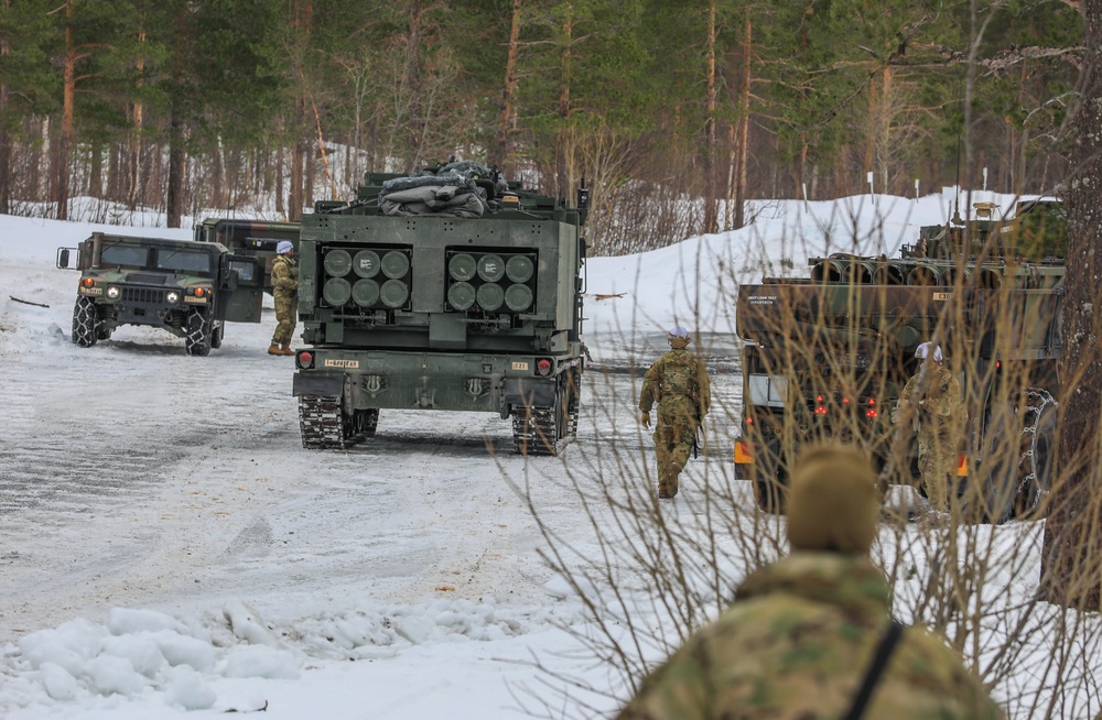 MLRS Battalion conducts platoon-level training during exercise in Norway