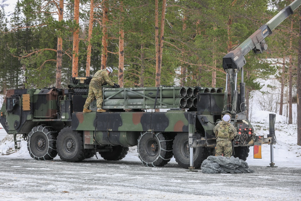 MLRS Battalion conducts platoon-level training during exercise in Norway