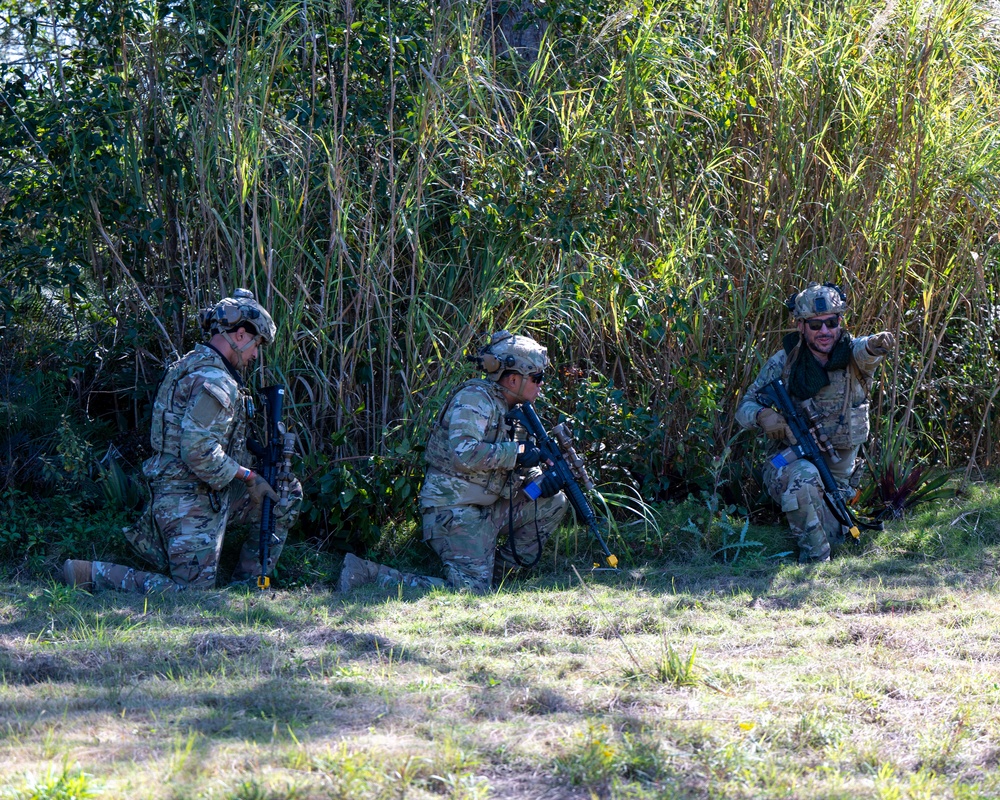 Fireteam in Cover During MOSAIC GECKO II