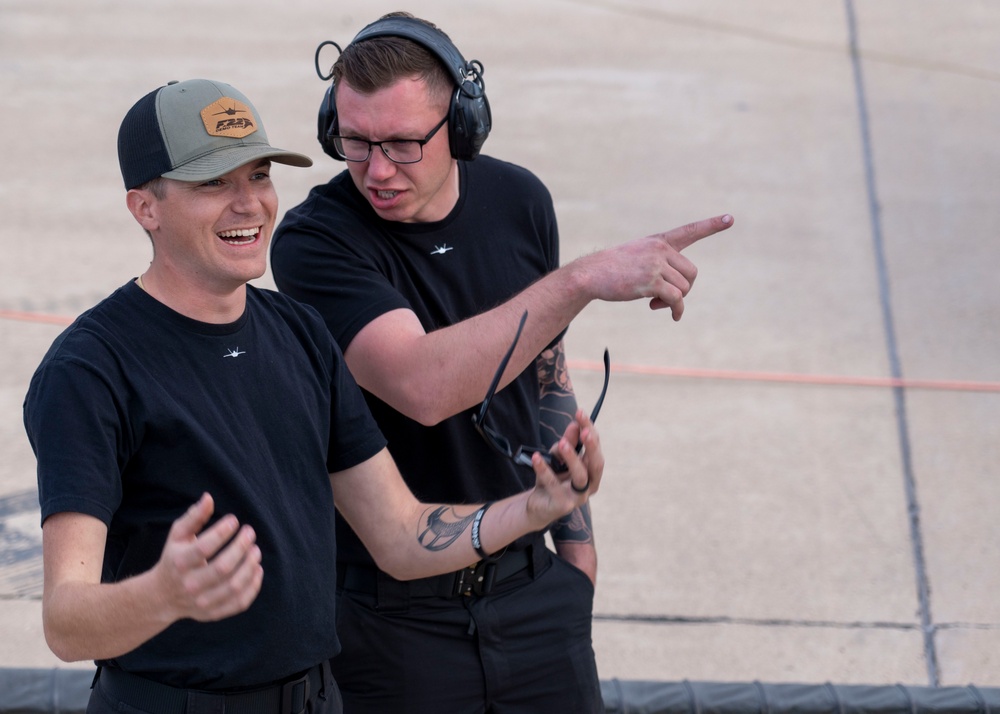 Around-the-clock maintenance keeps F-22 Demonstration Team ready