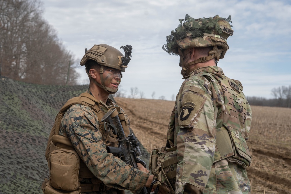 Eagle 9 visits Marines