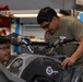 U.S. Soldiers conduct maintenance on CBP vehicles