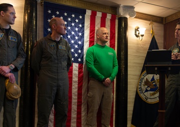 CVW 2 Holds Change of Command aboard Carl Vinson