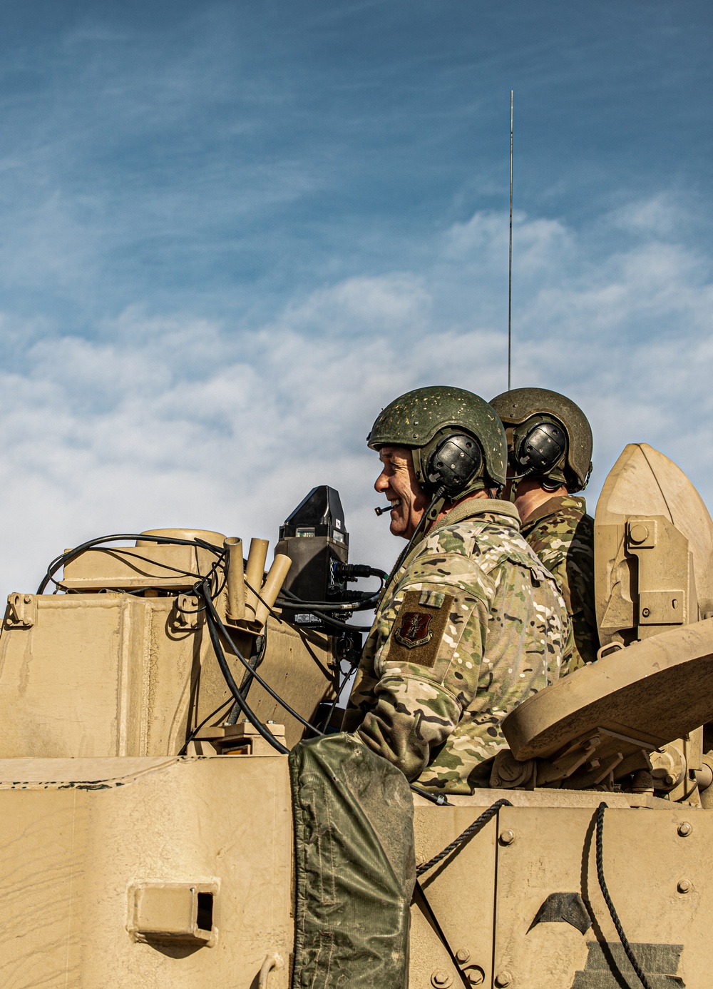 Montana National Guard Adjutant General Spends Time with the Troops in the Field.