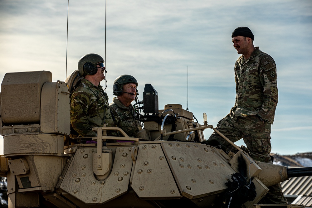 Montana National Guard Adjutant General Spends Time with the Troops in the Field.