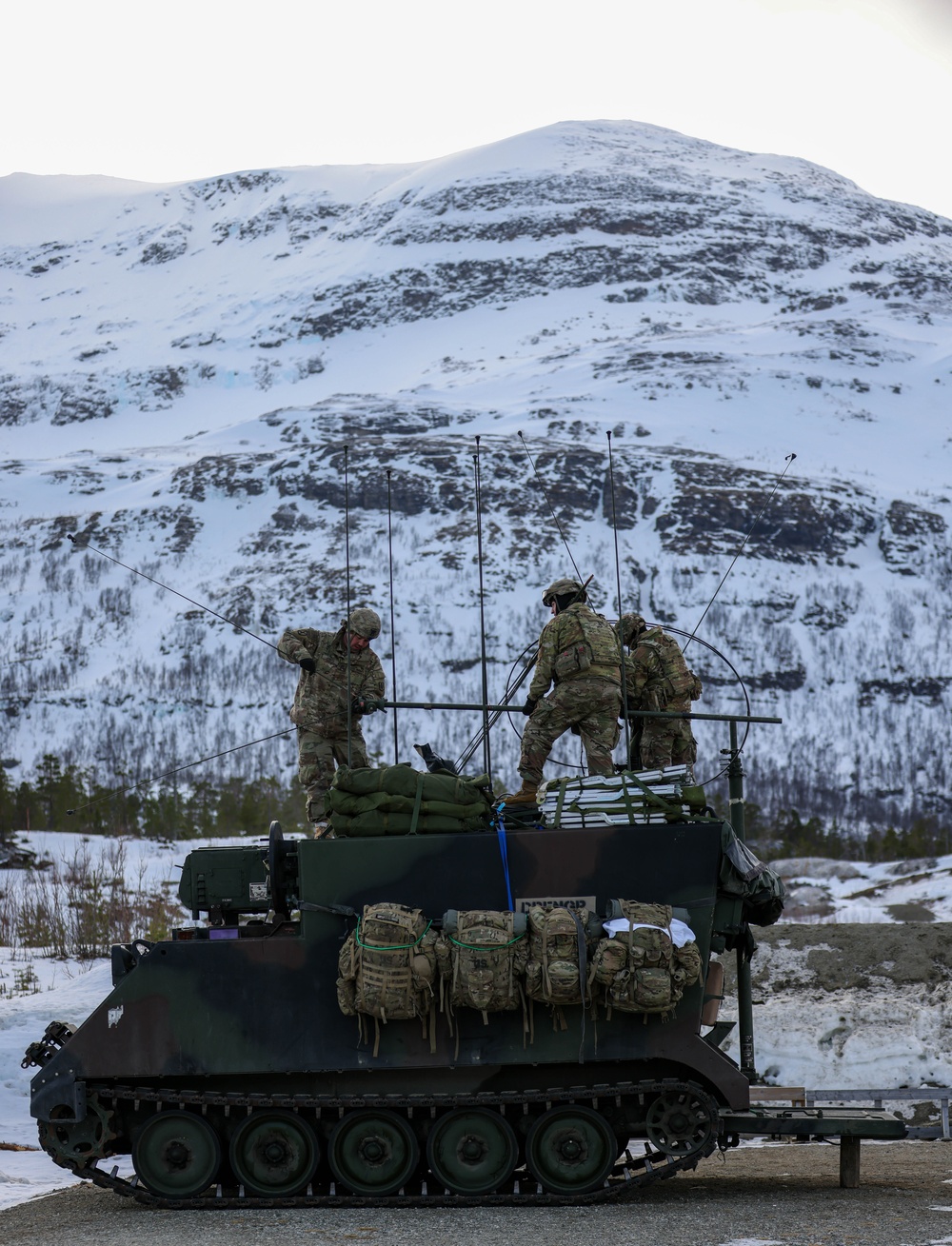 MLRS battalion establishes a command post in Norway during exercise