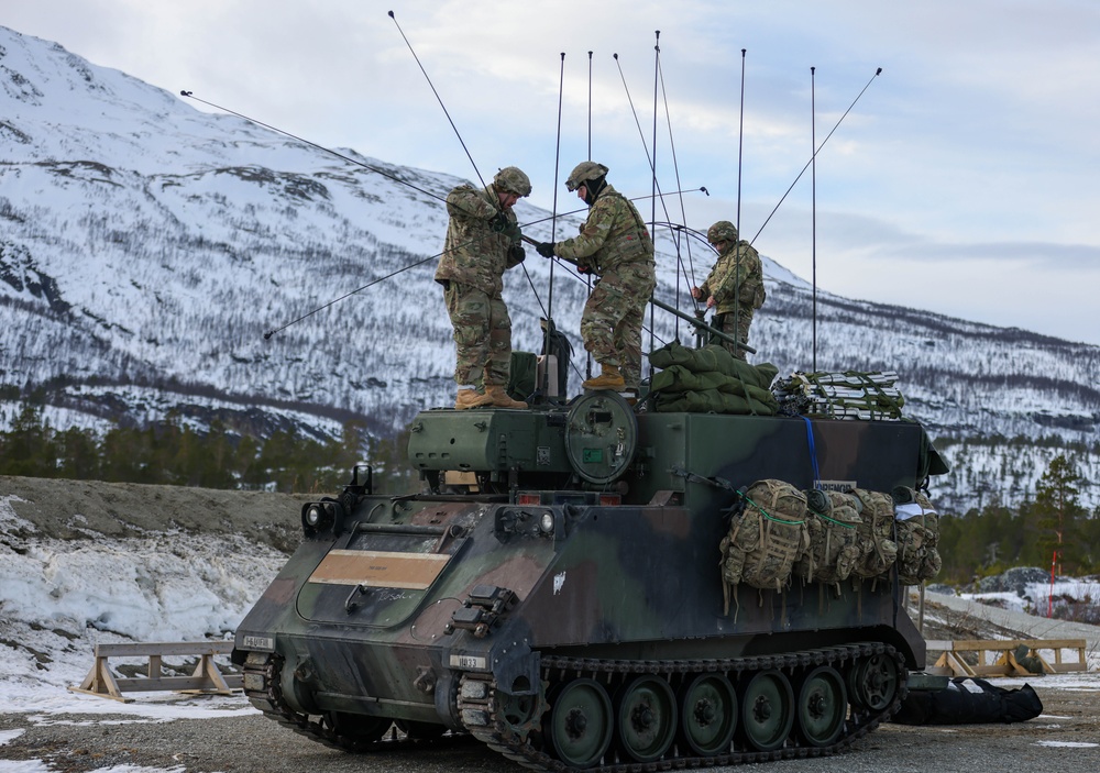 MLRS battalion establishes a command post in Norway during exercise