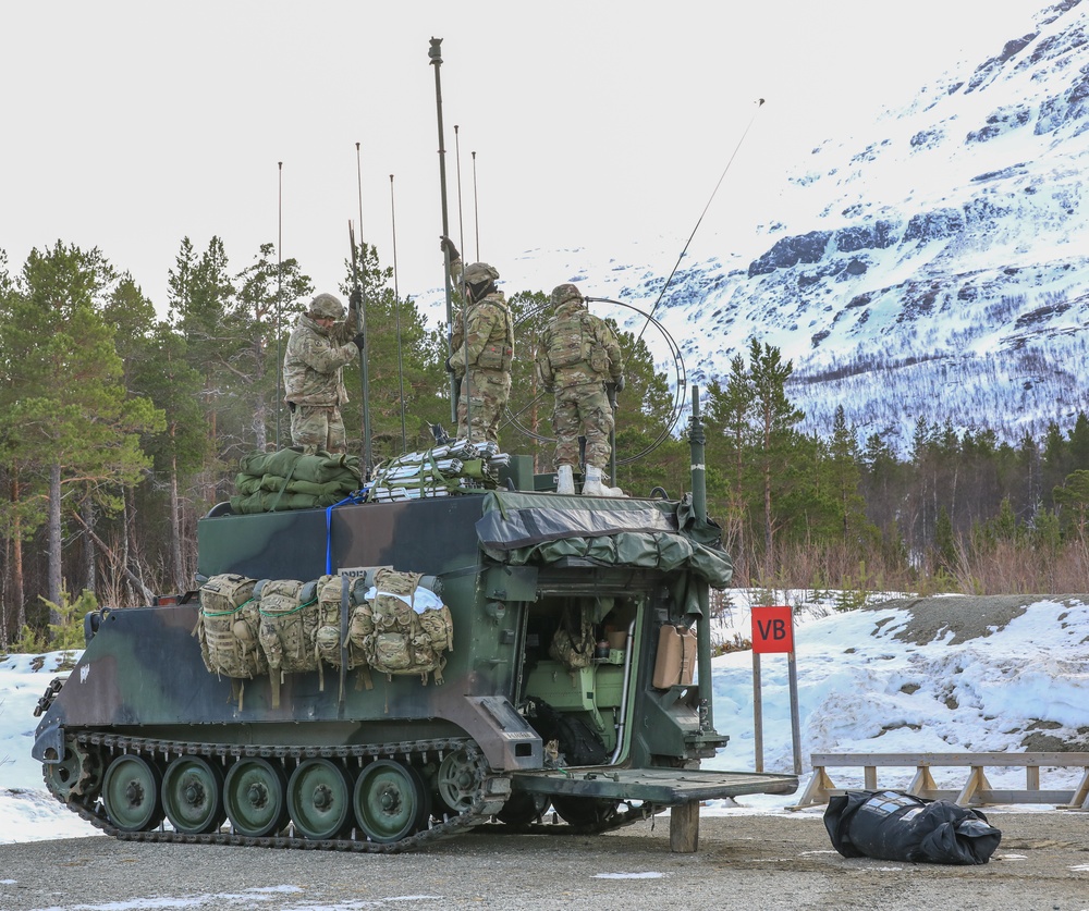 MLRS Battalion establishes command post in Norway during exercise