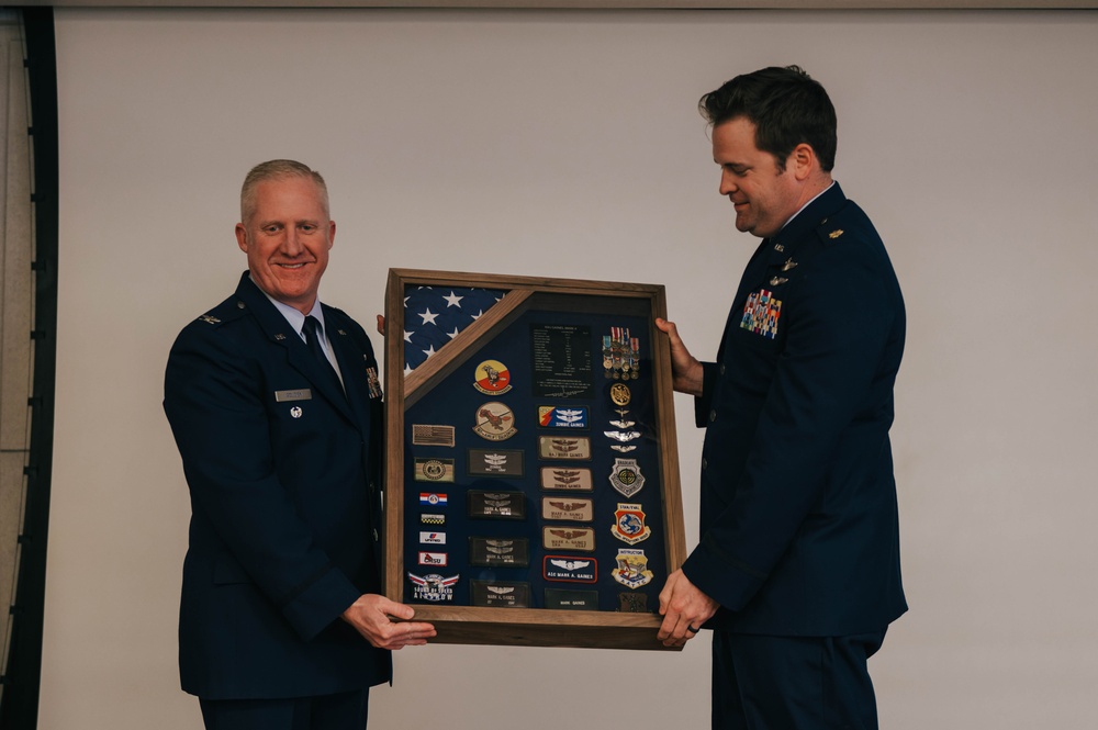 Maj. Mark Gaines retirement ceremony