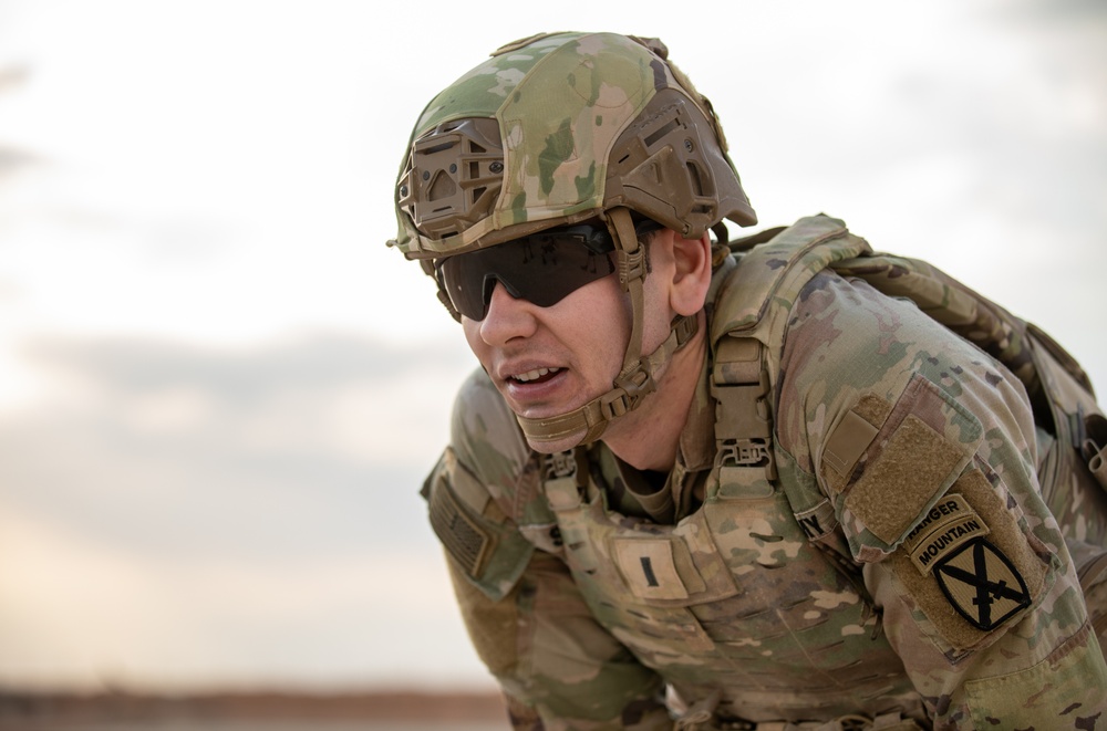 10th Mountain Division Infantry Officer Finishes Strong in EPFA at Al Tanf Garrison