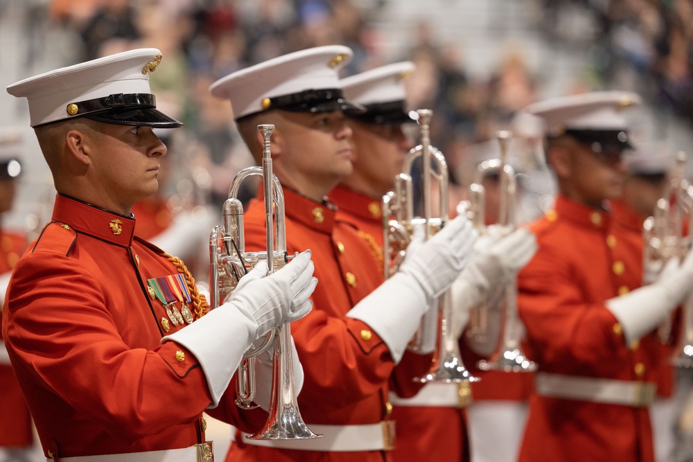 U.S. Marine Drum and Bugle Corps takes on Phoenix