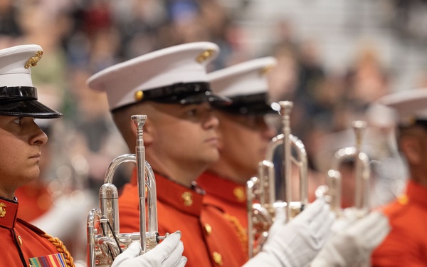 U.S. Marine Drum and Bugle Corps takes on Phoenix