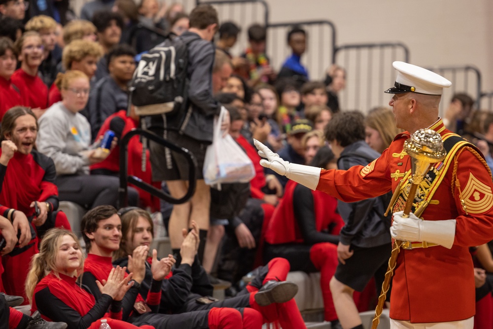 U.S. Marine Drum and Bugle Corps takes on Phoenix