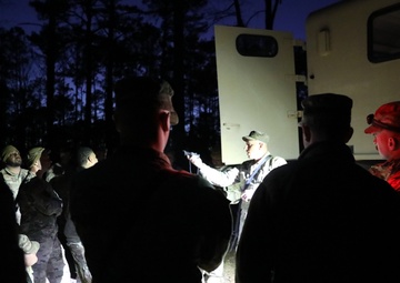 Soldiers Train on Night Vision Goggles