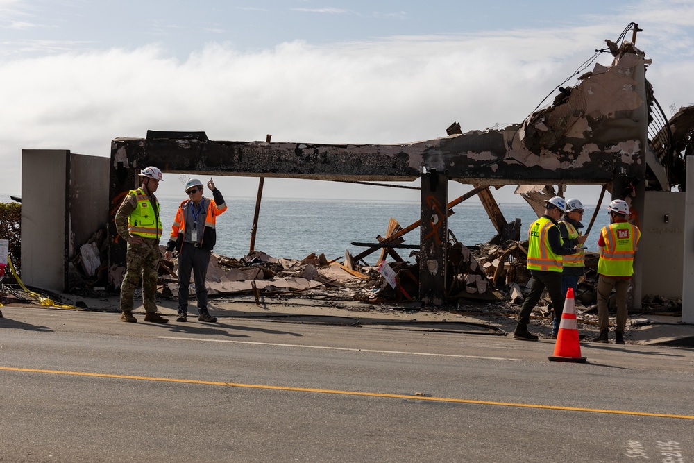 Assessing Wildfire Damage Along Pacific Coast Highway