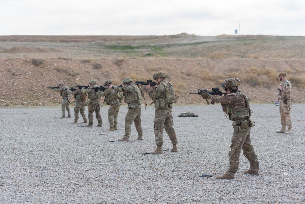 Coalition Forces Conduct Estonian-Led Range Operations