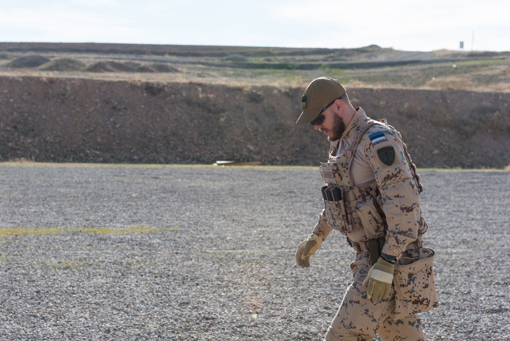 Coalition Forces Conduct Estonian-Led Range Operations