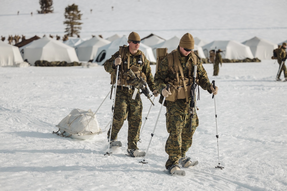 Marines with V1/6 patrol during MTX 2-25