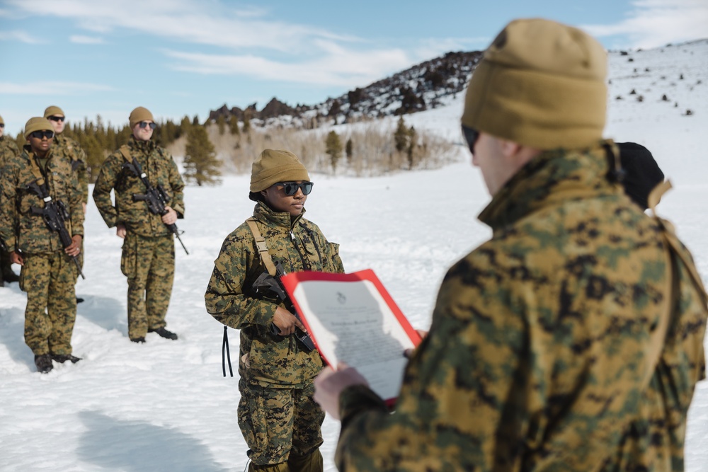 Marines with V1/6 patrol during MTX 2-25
