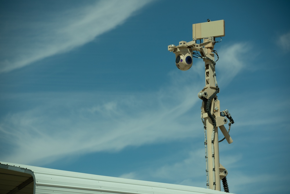 U.S. Soldiers monitor the border near El Centro