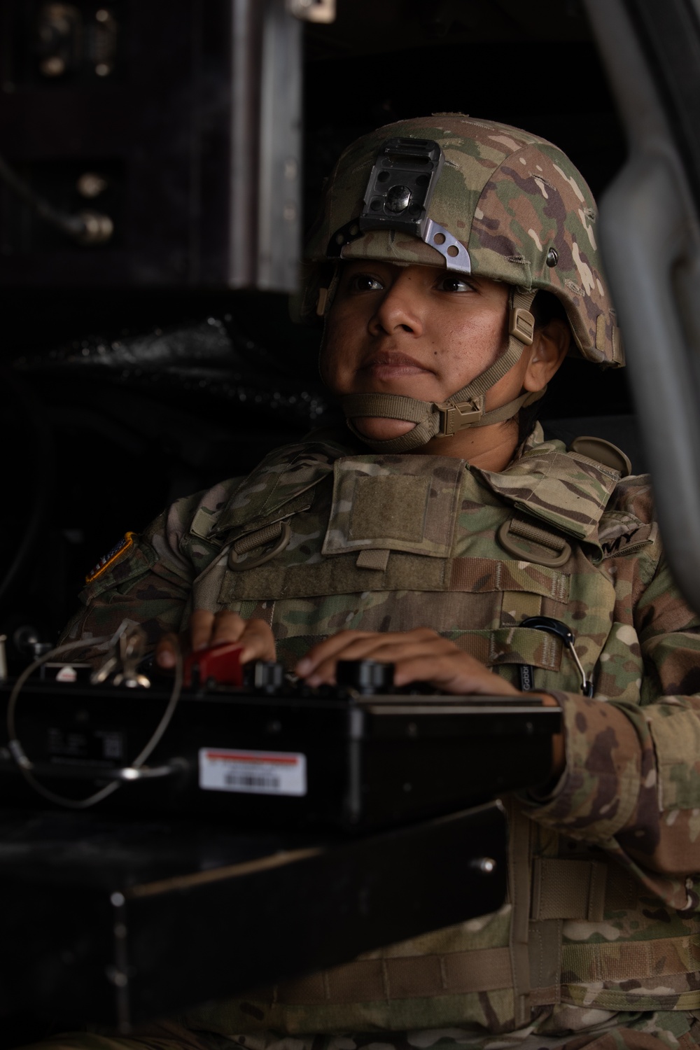 U.S. Soldiers monitor the border near El Centro