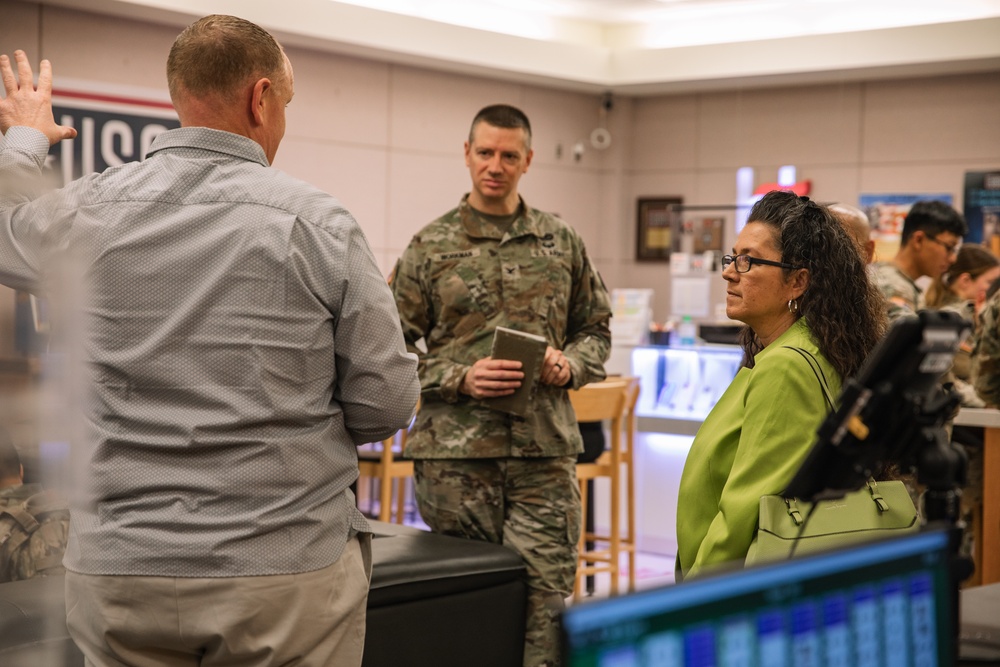 Wife of the Sergeant Major of the Army Visits Eighth Army