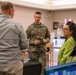 Wife of the Sergeant Major of the Army Visits Eighth Army